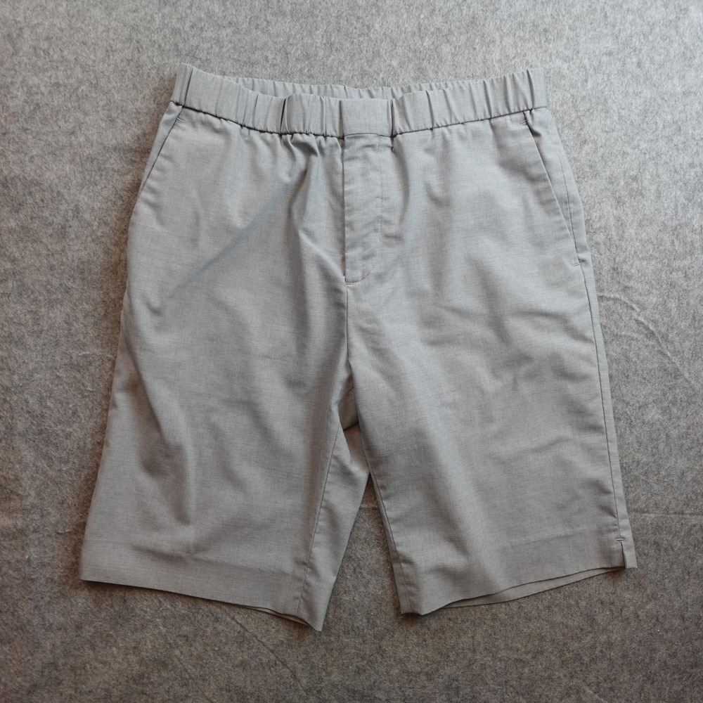 COS Shorts Mens 30 Gray Elastic Waist Wool Blend Minimalist Modern Summer Bottom